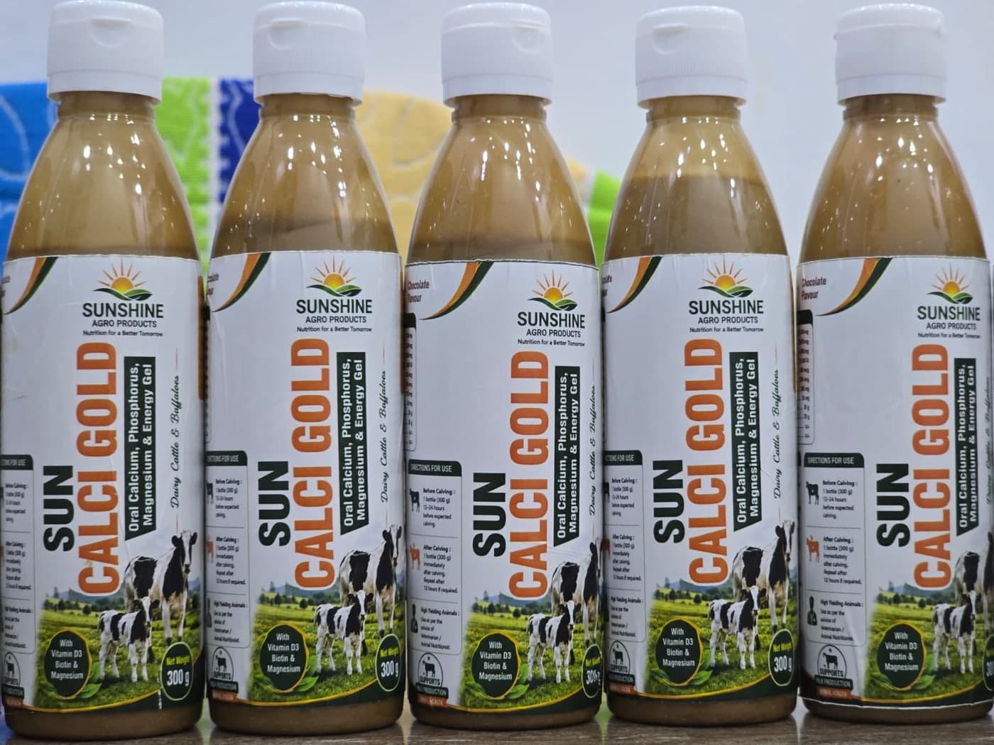 Sun Calci Gold 300 g bottles